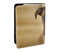 Wykjtwo Perros Boxer Cachorros Mascotas Perros, Funda para Pasaporte Cartera de Viaje de Cuero PU Funda para Pasaporte Fundas para Pasaporte 6,5 Pulgadas