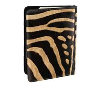 Wykjtwo Piel de Cebra sintética, Funda para Pasaporte Cartera de Viaje de Cuero PU Funda para Pasaporte Fundas para Pasaporte 6,5 Pulgadas