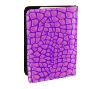 Wykjtwo Piel de cocodrilo Rosa, Funda para Pasaporte Cartera de Viaje de Cuero PU Funda para Pasaporte Fundas para Pasaporte 6,5 Pulgadas