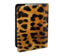 Wykjtwo Piel de Leopardo Animal, Funda para Pasaporte Cartera de Viaje de Cuero PU Funda para Pasaporte Fundas para Pasaporte 6,5 Pulgadas
