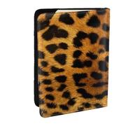 Wykjtwo Piel de Leopardo Animal, Funda para Pasaporte Cartera de Viaje de Cuero PU Funda para Pasaporte Fundas para Pasaporte 6,5 Pulgadas