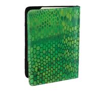 Wykjtwo Piel de Serpiente Verde, Funda para Pasaporte Cartera de Viaje de Cuero PU Funda para Pasaporte Fundas para Pasaporte 6,5 Pulgadas
