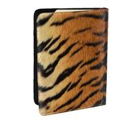 Wykjtwo Piel de Tigre Siberiano sintética, Funda para Pasaporte Cartera de Viaje de Cuero PU Funda para Pasaporte Fundas para Pasaporte 6,5 Pulgadas