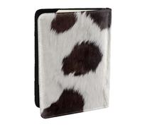 Wykjtwo Piel De Vaca Abstracto África Animal Negro, Funda para Pasaporte Cartera de Viaje de Cuero PU Funda para Pasaporte Fundas para Pasaporte 6,5 Pulgadas