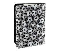 Wykjtwo Pila de balones de fútbol de impresión, Funda para Pasaporte Cartera de Viaje de Cuero PU Funda para Pasaporte Fundas para Pasaporte 6,5 Pulgadas
