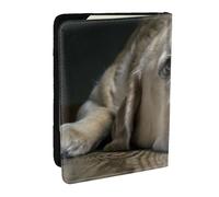 Wykjtwo Precioso Perro Labrador, Funda para Pasaporte Cartera de Viaje de Cuero PU Funda para Pasaporte Fundas para Pasaporte 6,5 Pulgadas