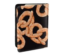 Wykjtwo Pretzel Fresco, Funda para Pasaporte Cartera de Viaje de Cuero PU Funda para Pasaporte Fundas para Pasaporte 6,5 Pulgadas