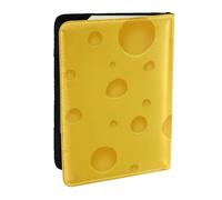 Wykjtwo Queso Amarillo, Funda para Pasaporte Cartera de Viaje de Cuero PU Funda para Pasaporte Fundas para Pasaporte 6,5 Pulgadas
