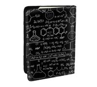 Wykjtwo Química de la Ciencia Abstracta, Funda para Pasaporte Cartera de Viaje de Cuero PU Funda para Pasaporte Fundas para Pasaporte 6,5 Pulgadas