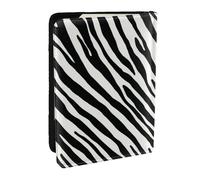 Wykjtwo Raya Cebra Natural, Funda para Pasaporte Cartera de Viaje de Cuero PU Funda para Pasaporte Fundas para Pasaporte 6,5 Pulgadas