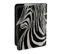 Wykjtwo Rayas De Cebra Estampadas En Blanco Y Negro, Funda para Pasaporte Cartera de Viaje de Cuero PU Funda para Pasaporte Fundas para Pasaporte 6,5 Pulgadas