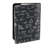 Wykjtwo Regalos Profesor de matemáticas, Funda para Pasaporte Cartera de Viaje de Cuero PU Funda para Pasaporte Fundas para Pasaporte 6,5 Pulgadas