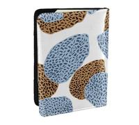 Wykjtwo Resumen de la Mejor y Moderna Piel de Leopardo, Funda para Pasaporte Cartera de Viaje de Cuero PU Funda para Pasaporte Fundas para Pasaporte 6,5 Pulgadas