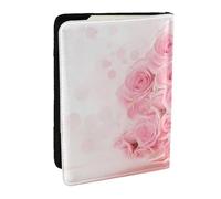 Wykjtwo Rosa, Funda para Pasaporte Cartera de Viaje de Cuero PU Funda para Pasaporte Fundas para Pasaporte 6,5 Pulgadas