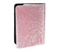 Wykjtwo Rosa Oro Rosa Brillo, Funda para Pasaporte Cartera de Viaje de Cuero PU Funda para Pasaporte Fundas para Pasaporte 6,5 Pulgadas