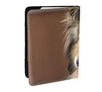 Wykjtwo Rough Collie Lassie Perros Perros Grandes Y Esponjosos Mascotas, Funda para Pasaporte Cartera de Viaje de Cuero PU Funda para Pasaporte Fundas para Pasaporte 6,5 Pulgadas