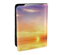 Wykjtwo Salto de Delfines, Funda para Pasaporte Cartera de Viaje de Cuero PU Funda para Pasaporte Fundas para Pasaporte 6,5 Pulgadas
