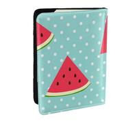 Wykjtwo Sandía, Funda para Pasaporte Cartera de Viaje de Cuero PU Funda para Pasaporte Fundas para Pasaporte 6,5 Pulgadas