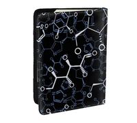 Wykjtwo Símbolos de química química, Funda para Pasaporte Cartera de Viaje de Cuero PU Funda para Pasaporte Fundas para Pasaporte 6,5 Pulgadas