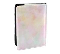 Wykjtwo Suave Pastel De Colores Brillantes Calma Abstracto Las Artes, Funda para Pasaporte Cartera de Viaje de Cuero PU Funda para Pasaporte Fundas para Pasaporte 6,5 Pulgadas