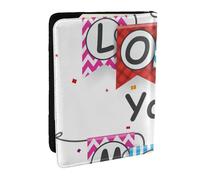 Wykjtwo Te quiero, mamá, Funda para Pasaporte Cartera de Viaje de Cuero PU Funda para Pasaporte Fundas para Pasaporte 6,5 Pulgadas