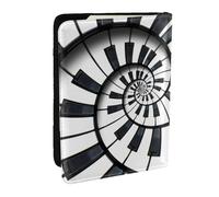 Wykjtwo Teclado Piano, Funda para Pasaporte Cartera de Viaje de Cuero PU Funda para Pasaporte Fundas para Pasaporte 6,5 Pulgadas