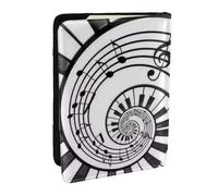Wykjtwo Teclas de Piano abstractas en Acuarela, Funda para Pasaporte Cartera de Viaje de Cuero PU Funda para Pasaporte Fundas para Pasaporte 6,5 Pulgadas