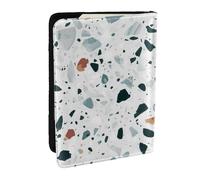 Wykjtwo Terrazo Mármol Pastel, Funda para Pasaporte Cartera de Viaje de Cuero PU Funda para Pasaporte Fundas para Pasaporte 6,5 Pulgadas