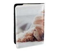 Wykjtwo Terrier de Yorkshire, Funda para Pasaporte Cartera de Viaje de Cuero PU Funda para Pasaporte Fundas para Pasaporte 6,5 Pulgadas