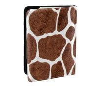 Wykjtwo Textura Animal con Estampado de Piel de Jirafa, Funda para Pasaporte Cartera de Viaje de Cuero PU Funda para Pasaporte Fundas para Pasaporte 6,5 Pulgadas