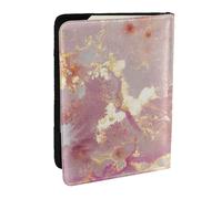 Wykjtwo Textura de mármol Rosa, Funda para Pasaporte Cartera de Viaje de Cuero PU Funda para Pasaporte Fundas para Pasaporte 6,5 Pulgadas