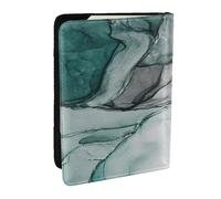 Wykjtwo Textura de mármol Verde, Funda para Pasaporte Cartera de Viaje de Cuero PU Funda para Pasaporte Fundas para Pasaporte 6,5 Pulgadas