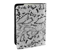 Wykjtwo Textura de Piel de Serpiente, Funda para Pasaporte Cartera de Viaje de Cuero PU Funda para Pasaporte Fundas para Pasaporte 6,5 Pulgadas