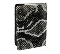 Wykjtwo Textura de Piel de Serpiente, Funda para Pasaporte Cartera de Viaje de Cuero PU Funda para Pasaporte Fundas para Pasaporte 6,5 Pulgadas
