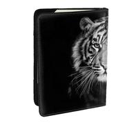 Wykjtwo Tigre Blanco, Funda para Pasaporte Cartera de Viaje de Cuero PU Funda para Pasaporte Fundas para Pasaporte 6,5 Pulgadas