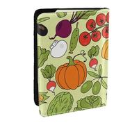 Wykjtwo Varios Patrones Vegetales, Funda para Pasaporte Cartera de Viaje de Cuero PU Funda para Pasaporte Fundas para Pasaporte 6,5 Pulgadas