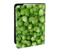 Wykjtwo Vegetales Verdes, Funda para Pasaporte Cartera de Viaje de Cuero PU Funda para Pasaporte Fundas para Pasaporte 6,5 Pulgadas