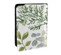 Wykjtwo Verde Planta Verde, Funda para Pasaporte Cartera de Viaje de Cuero PU Funda para Pasaporte Fundas para Pasaporte 6,5 Pulgadas