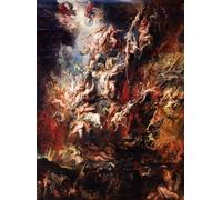 WYKUJMYTO Paisaje Lienzo Decorativo Lienzo Imagen Carteles Impresión El infierno de los condenados de Peter Paul Rubens para Decoración de Paredes 60x90cm