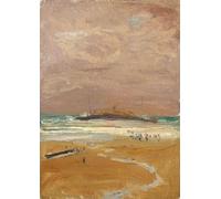 WYKUJMYTO Paisaje Lienzo Decorativo Lienzo Imagen Carteles Impresión Il Relitto Della SS Delhi John Lavery para Decoración de Paredes 60x90cm