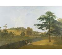 WYKUJMYTO Paisaje Lienzo Decorativo Lienzo Imagen Carteles Impresión Vista sur de Wilton House Across the Nadder por un artista famoso para Decoración de Paredes 60x90cm