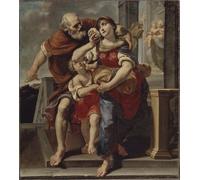 WYKUJMYTO Pinturas Famosas Póster en Lienzo Impresión de Arte Lienzo Agar abandona la casa de Abraham de Pier Francesco Mola para la Decoración de la Sala de Estar 60x90cm