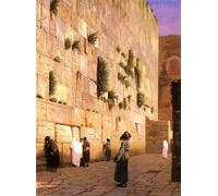 WYKUJMYTO Pinturas Famosas Póster en Lienzo Impresión de Arte Lienzo Jerusalén del Muro de Salomón de Jean léon para la Decoración de la Sala de Estar 60x90cm
