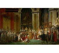 WYKUJMYTO Pinturas Famosas Póster en Lienzo Impresión de Arte Lienzo la coronación de Napoleón por Jacques Louis David para la Decoración de la Sala de Estar 60x90cm