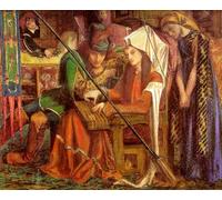 WYKUJMYTO Pinturas Famosas Póster en Lienzo Impresión de Arte Lienzo la melodía de las siete torres de Dante Gabriel Rossetti para la Decoración de la Sala de Estar 60x90cm
