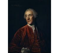 WYKUJMYTO Pinturas Famosas Póster en Lienzo Impresión de Arte Lienzo Robert D'arcy El conde de Holderness por Joshua Reynolds para la Decoración de la Sala de Estar 60x90cm