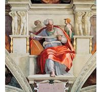 WYKUJMYTO Retratos Sobre Lienzo Lienzo Noderno Pintura Profetas y Sibilas Joel Techo de la Capilla Sixtina en el Vaticano por Buonarroti para la Decoración del Hogar del Dormitorio 60x90cm