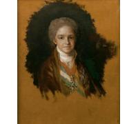 WYKUJMYTO Vintage Lienzo Pintura Impresiones de Lienzo Cuadro en Lienzo el Infante Don Carlos María Isidro de Francisco De Goya para la Decoración del Hogar de la Oficina 60x90cm