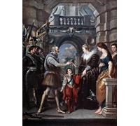 WYKUJMYTO Vintage Lienzo Pintura Impresiones de Lienzo Cuadro en Lienzo Enrique Iv parte a la guerra en Alemania la marcha de Peter Paul Rubens para la Decoración del Hogar de la Oficina 60x90cm