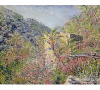WYKUJMYTO Vintage Lienzo Pintura Vintage Pinturas Póster Arte Pared El valle del Gran Sasso bajo el sol de Claude Monet para Decoraciones del Hogar 60x90cm